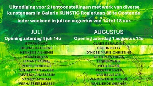 Zomertentoonstelling 2026 — nieuw talent